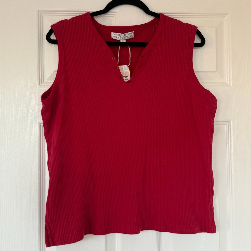 vintage ribbed tank top